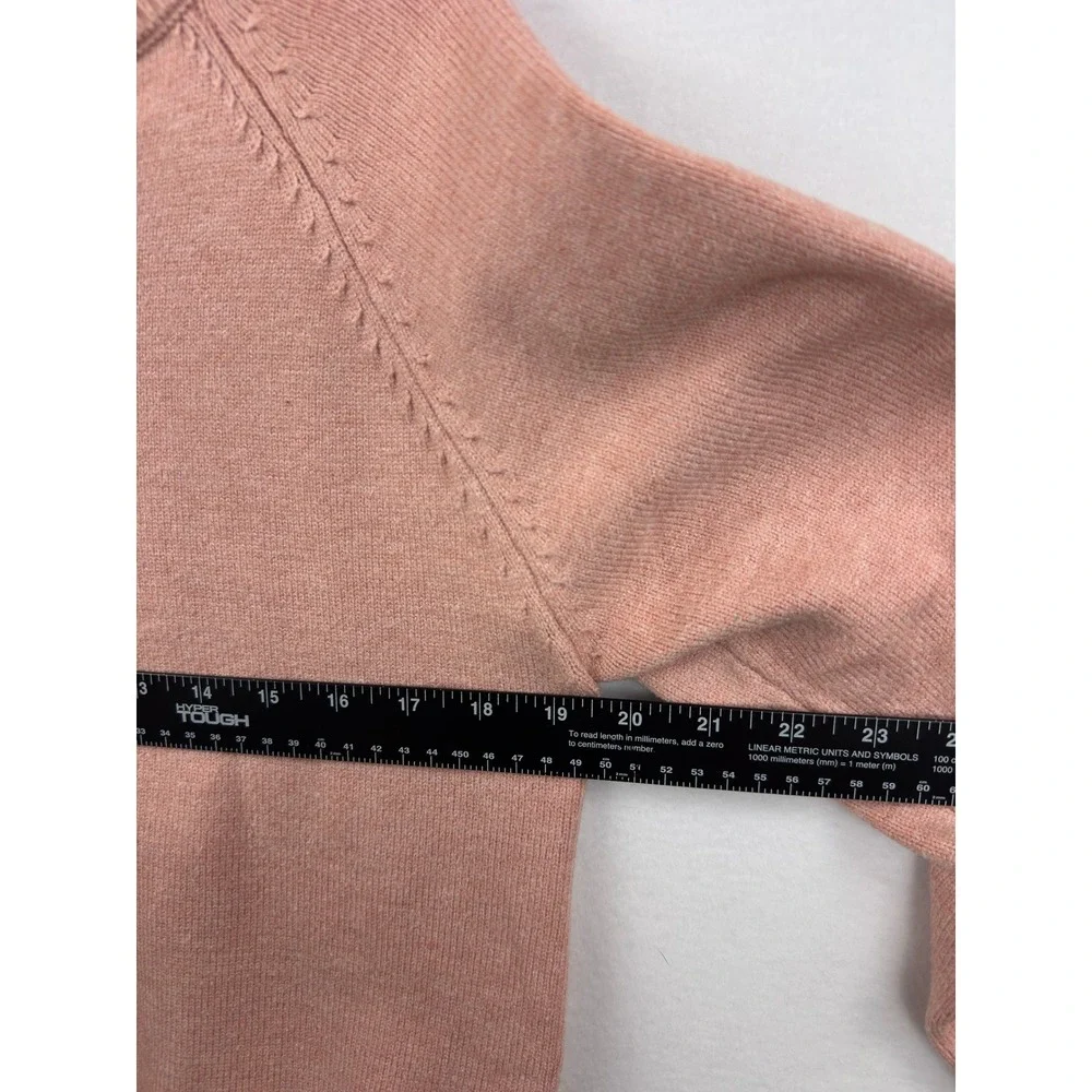 BTFBM Sweater‎ Womens XL Pink Ruffle Henley Coquette Twee Cottagecore Knit